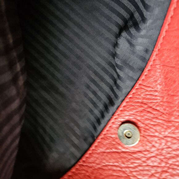 COACH Vintage RED Pebbled Leather Sonoma Shoulder Crossbody Bag G6M-4920 Large - Picture 8 of 15